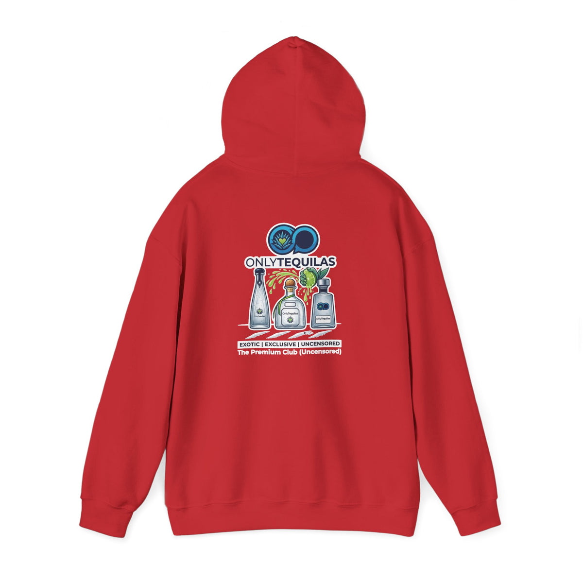 Only Tequilas Hoodie — Graphic Tequila Bottle & Lime Pullover