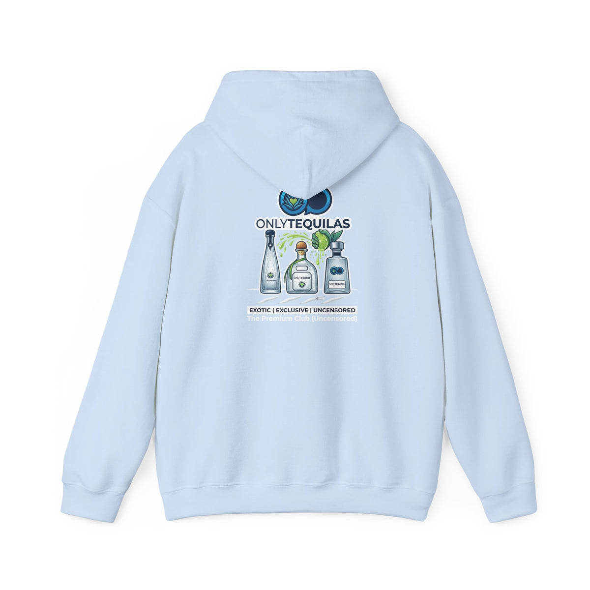 Only Tequilas Hoodie — Graphic Tequila Bottle & Lime Pullover