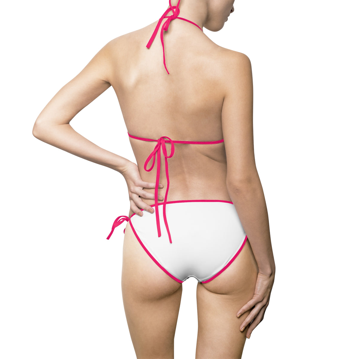 Bikini — Light Blue Seahorse Pattern Triangle Swim Set