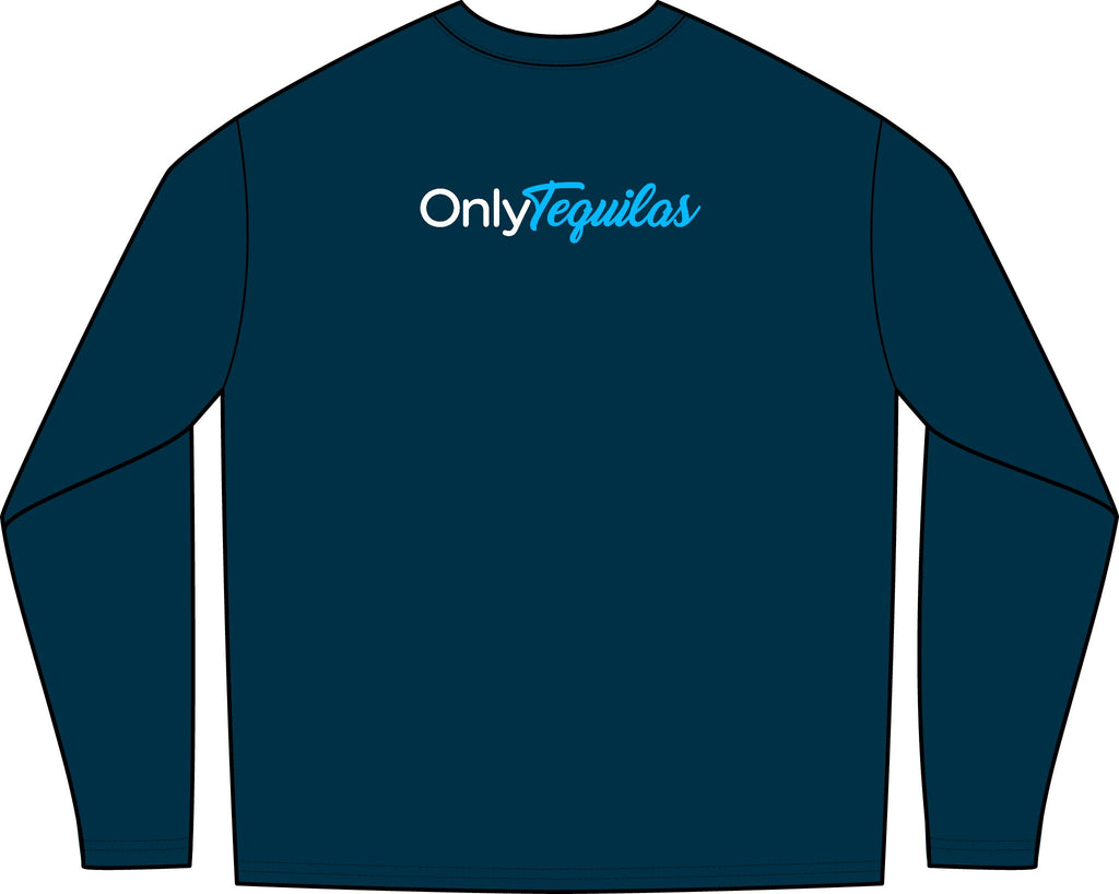 Only Tequilas Long Sleeve Tee — Retro Pinup Tequila Graphic Shirt