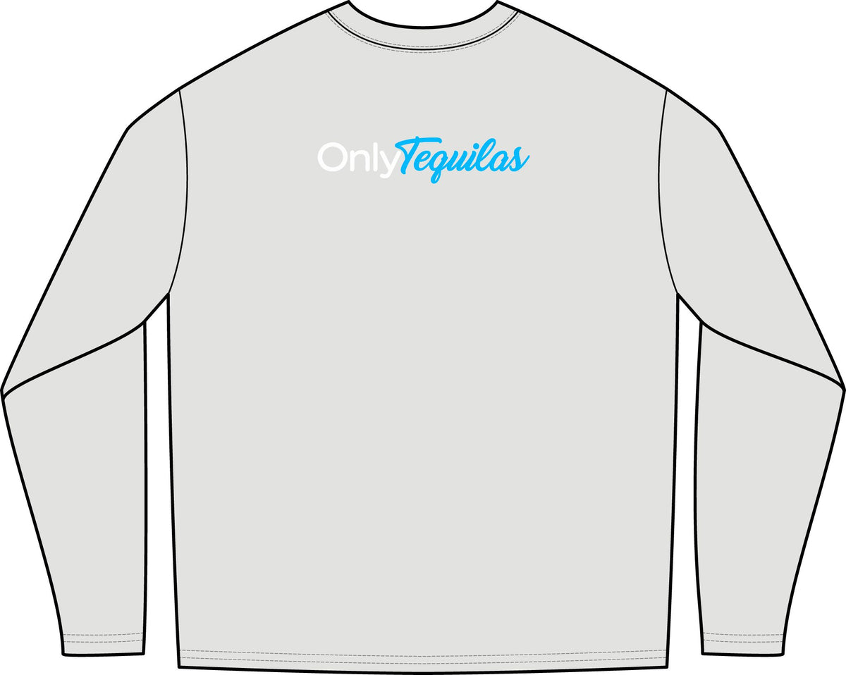 Only Tequilas Long Sleeve Tee — Retro Pinup Tequila Graphic Shirt