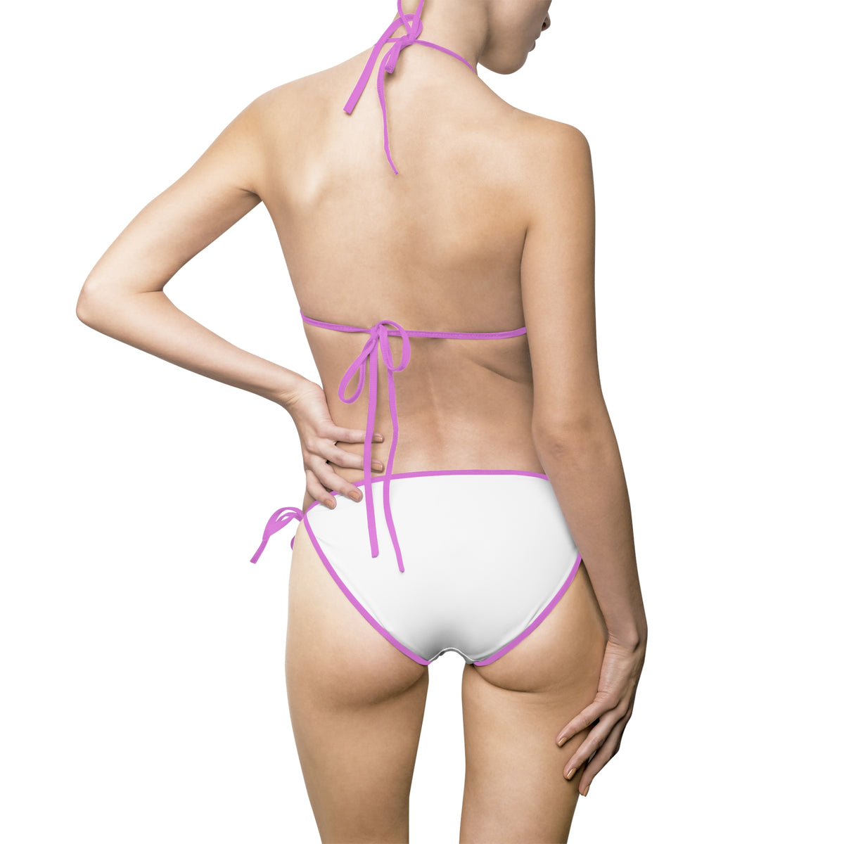 Bikini — Light Blue Seahorse Pattern Triangle Swim Set