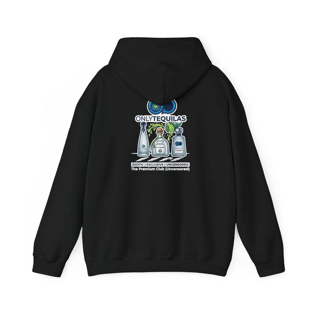 Only Tequilas Hoodie — Graphic Tequila Bottle & Lime Pullover
