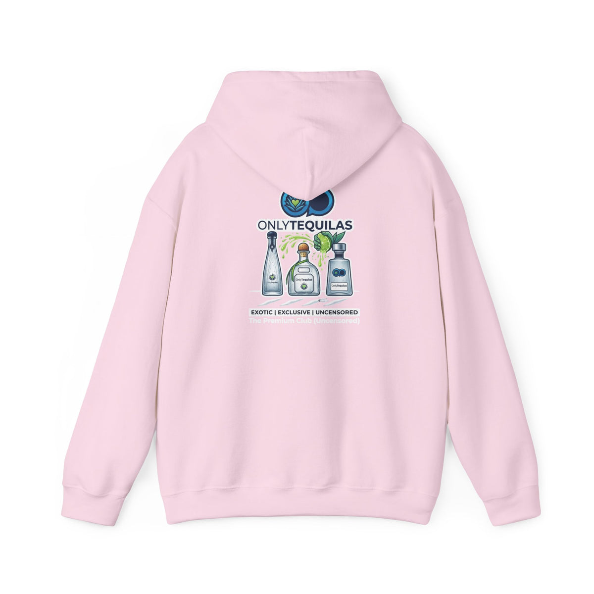 Only Tequilas Hoodie — Graphic Tequila Bottle & Lime Pullover