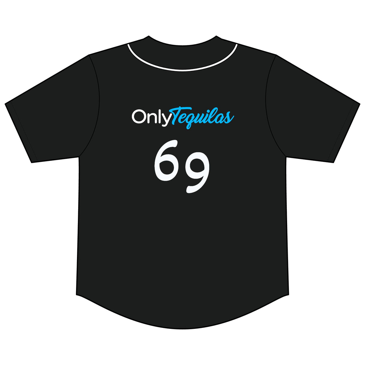 Only Tequilas Baseball Jersey — '69' Graphic Tee with Lime Logo