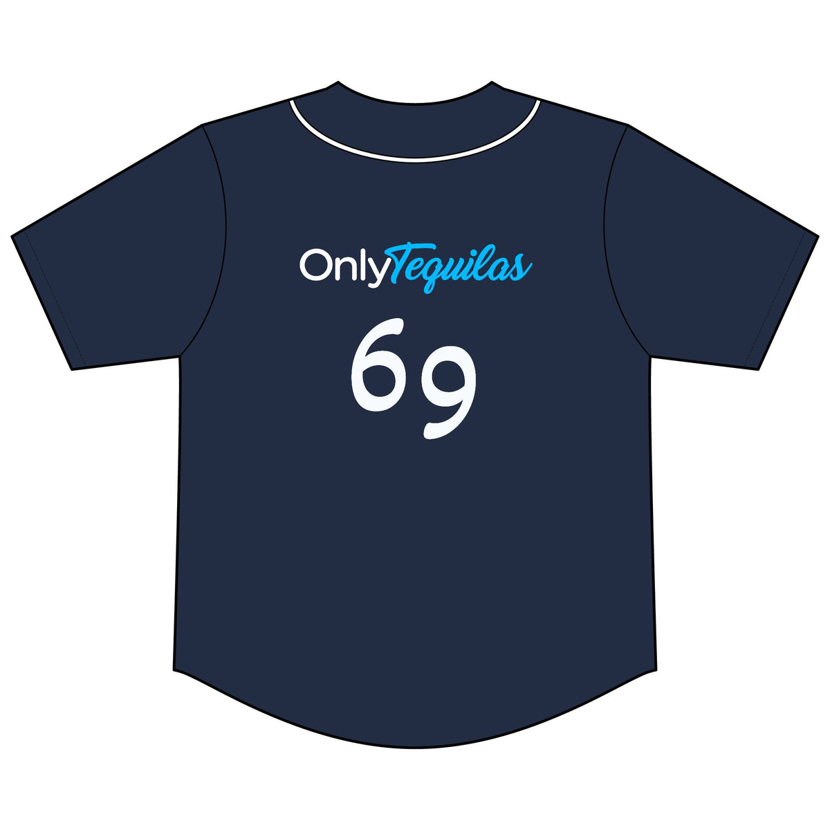 Only Tequilas Baseball Jersey — '69' Graphic Tee with Lime Logo