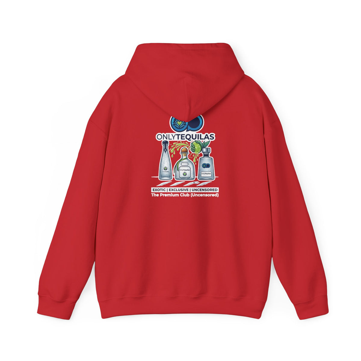 Only Tequilas Hoodie — Graphic Tequila Bottle & Lime Pullover